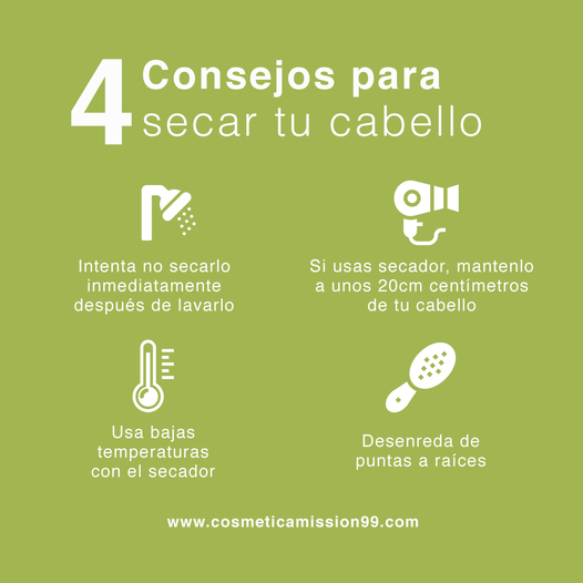 4 CONSEJOS PARA SECAR TU CABELLO